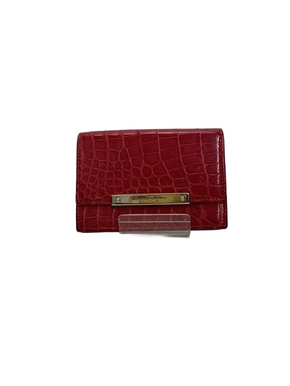 Salvatore Ferragamo Card Case Wallet RED